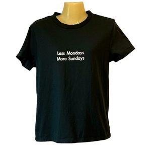 Los Sundays Tequila Shirt Graphic Tee Less Mondays More Sundays Black Sm Unisex